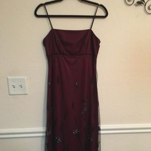 Maroon Vinage Prom Dress